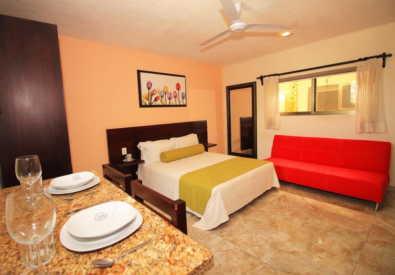 Papagayo Hotel Boutique Playa del Carmen Luaran gambar A typical hotel room